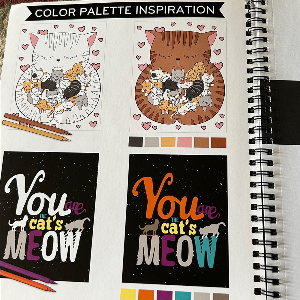 CATS Color & Frame Coloring Book - Picture 2 of 7